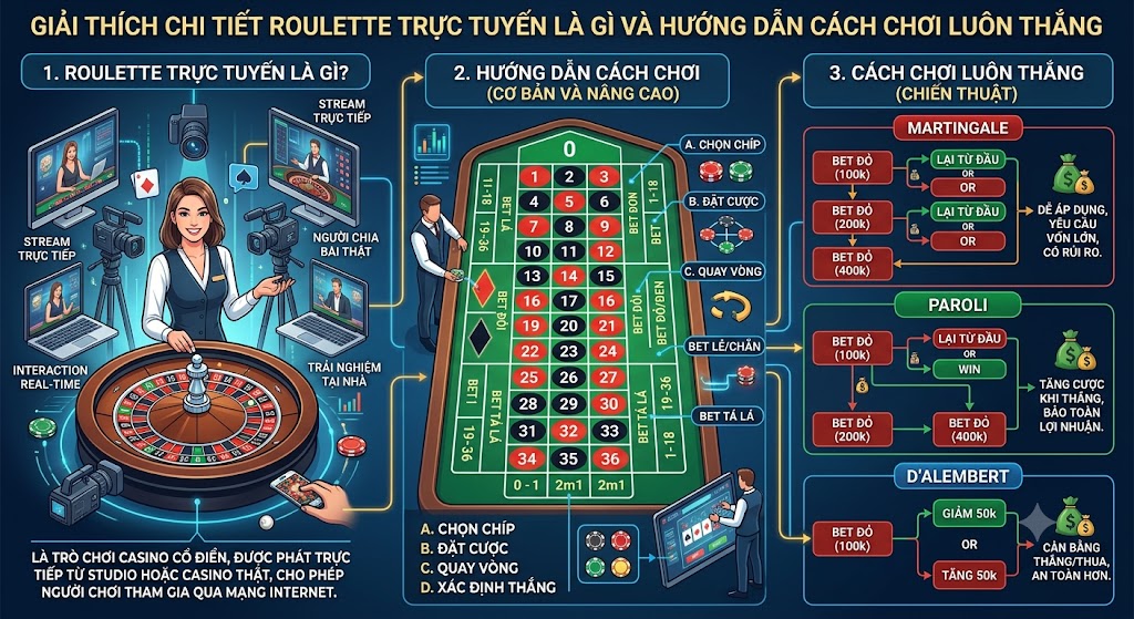 roulette trực tuyến là gì